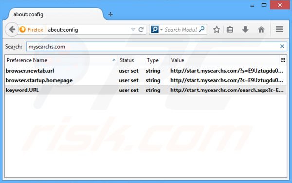 Rimuovere mysearchs.com dal motore di ricerca di Mozilla Firefox