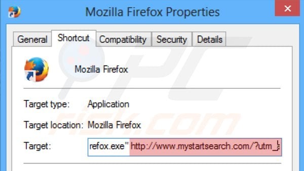 Aggiusta il collegamento rapido a Mozilla Firefox step 2