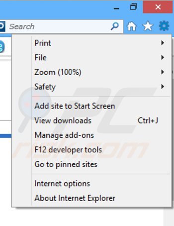 Rimuovere SpeeditUp da Internet Explorer step 1