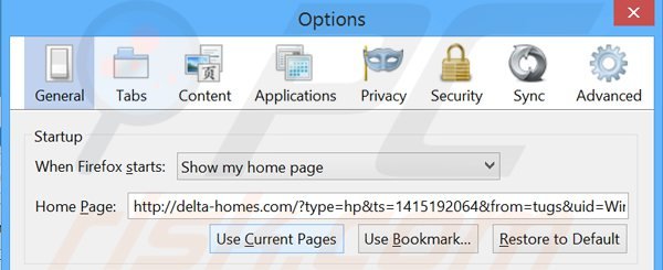 delta-homes-firefox-homepage