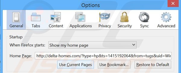 delta-homes-firefox-homepage