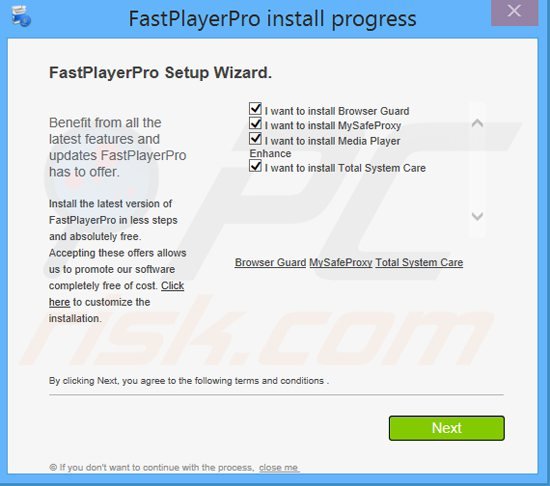 media player enhance adware installer sample 2