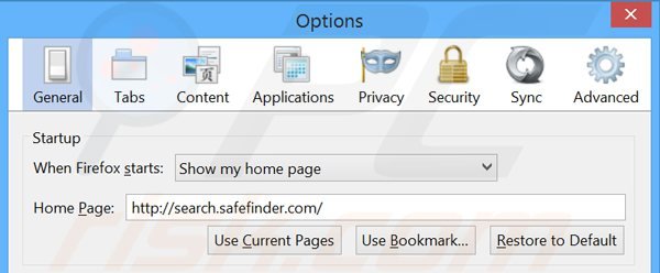 safefindercom-firefox-homepage