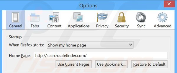 safefindercom-firefox-homepage