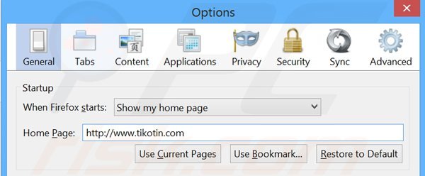 tikotin-firefox-homepage