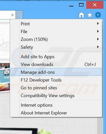 Rimuovere App Lid da Internet Explorer step 1