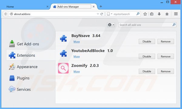 Rimuovere BuyNsave ads da Mozilla Firefox step 2