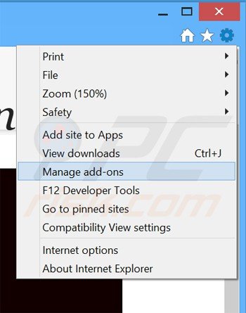 Rimuovere Cinema Now da Internet Explorer step 1