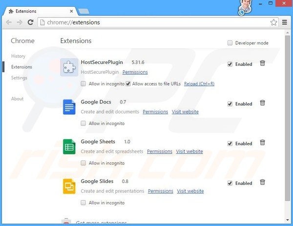Rimuovere Coupon Alert adware da Google Chrome step 2