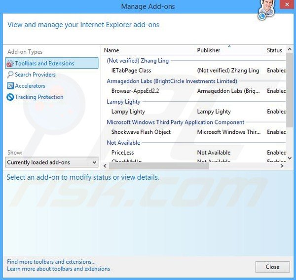 Rimuovere Coupon Alert adware da Internet Explorer step 2