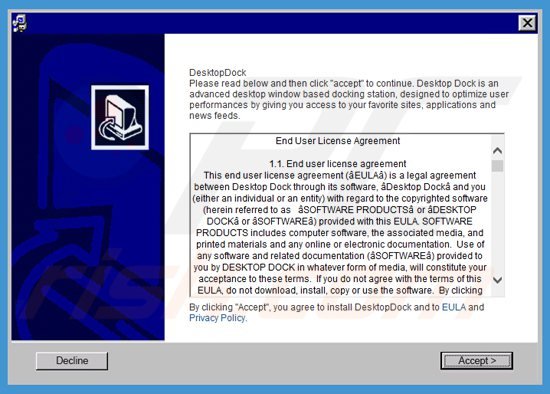 desktopdock adware installer