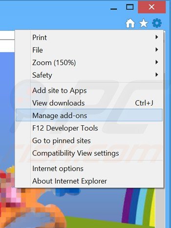 Rimuovere Games Desktop da Internet Explorer step 1