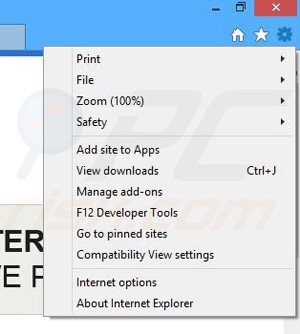 Rimuovere PaceItUp adware da Internet Explorer step 1