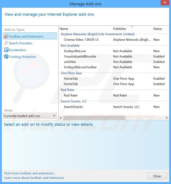 Rimuovere Selection Tools adware da Internet Explorer step 2