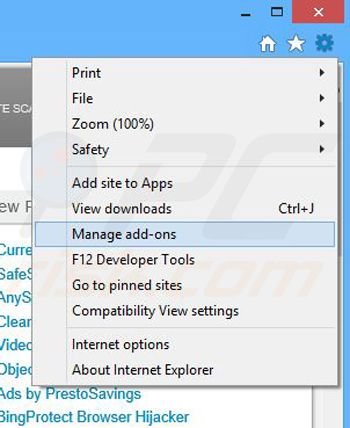 Rimuovere CrossBrowser da Internet Explorer step 1