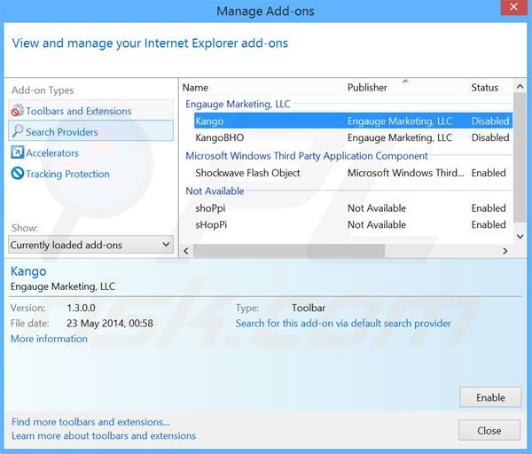 Rimuovere PrestoSavings adware da Internet Explorer step 2