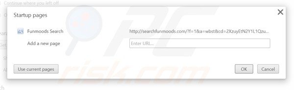 Rimuovere funmoods dalla Google Chrome homepage