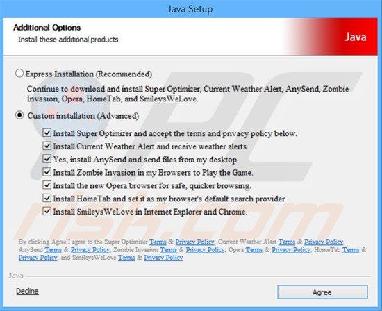 zombie invasion adware installer