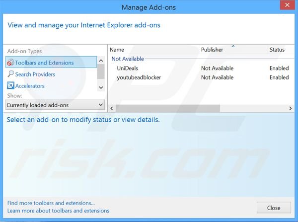 Rimuovere BetterDeals adware da Internet Explorer step 2