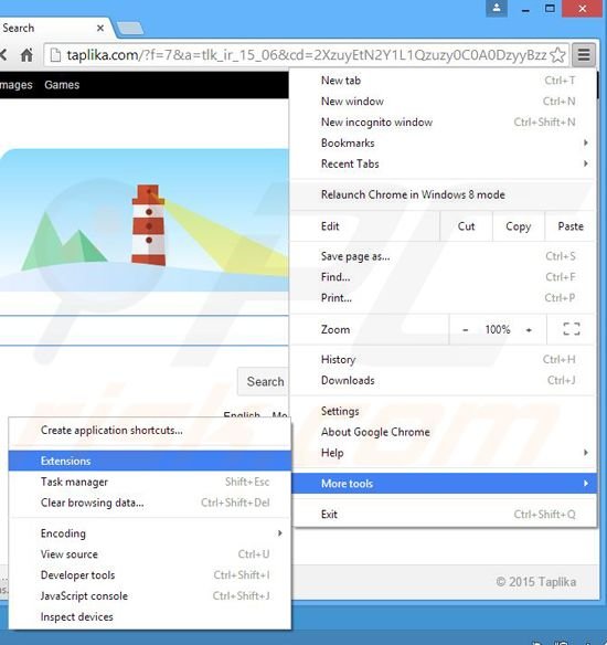 Rimuovere FlashBeat adware da Google Chrome step 1