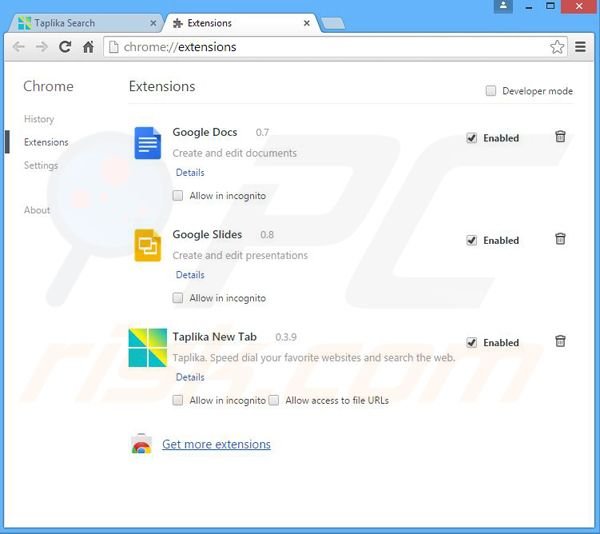 Rimuovere FlashBeat adware da Google Chrome step 2