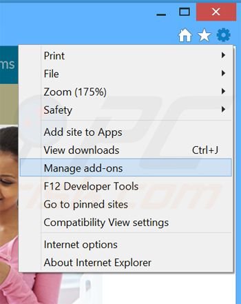 Rimuovere Healthcare Gov Tool adware da Internet Explorer step 1