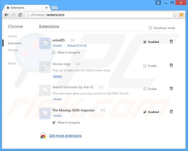 Rimuovere websearch.look-for-it.info da Google Chrome