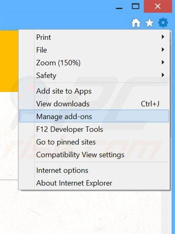 Rimuovere PastaLeads adware da Internet Explorer step 1