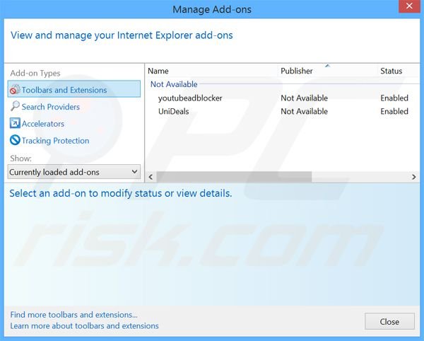 Rimuovere PastaLeads adware da Internet Explorer step 2