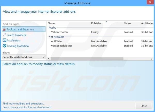 Rimuovere Phrase Finder adware da Internet Explorer step 2