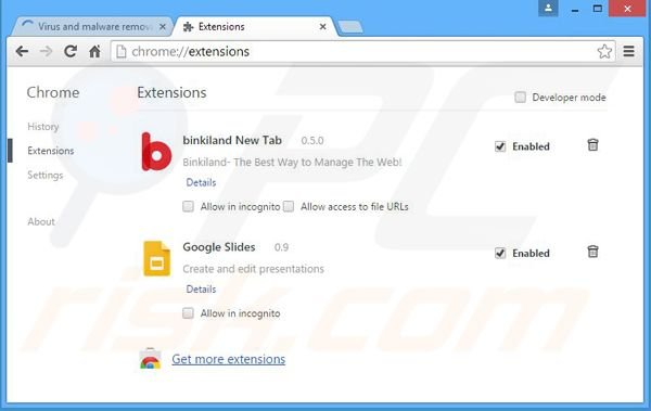 Rimuovere S5Mark adware da Google Chrome step 2