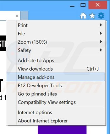 Rimuovere SaveNewaAppz adware da Internet Explorer step 1