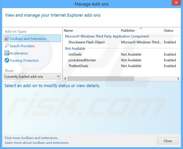 Rimuovere System Notifier adware da Internet Explorer step 2