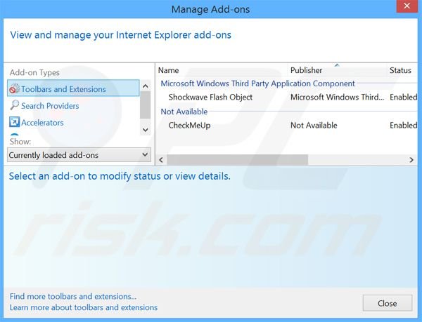 Rimuovere Web Zoom adware da Internet Explorer step 2