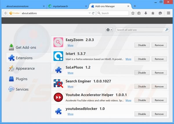 Rimuovere CPU Miner adware da  Mozilla Firefox step 2