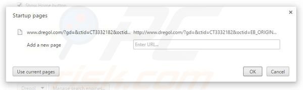 Rimuovere dregol.com dalla Google Chrome homepage