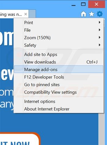 Rimuovere Eazy Zoom adware da Internet Explorer step 1