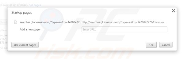 Cambia la tua homepage searches.globososo.com da Google Chrome
