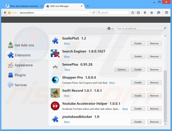 Rimuovere LolyKey adware da Mozilla Firefox step 2