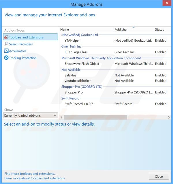 Rimuovere LolyKey adware da Internet Explorer step 2