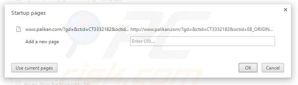 Rimuovere palikan.com dalla Google Chrome homepage