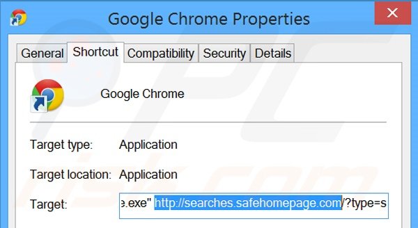 Aggiustare il collegamento rapido a Google Chrome step 2