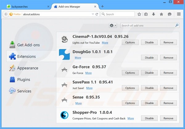 Rimuovere searches.safehomepage.com da Mozilla Firefox 