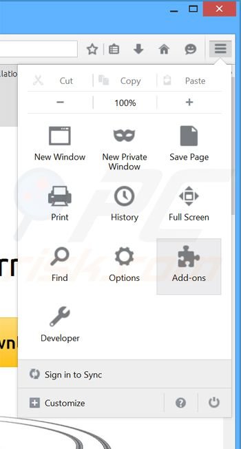 Rimuovere Speed Browser da Mozilla Firefox step 1