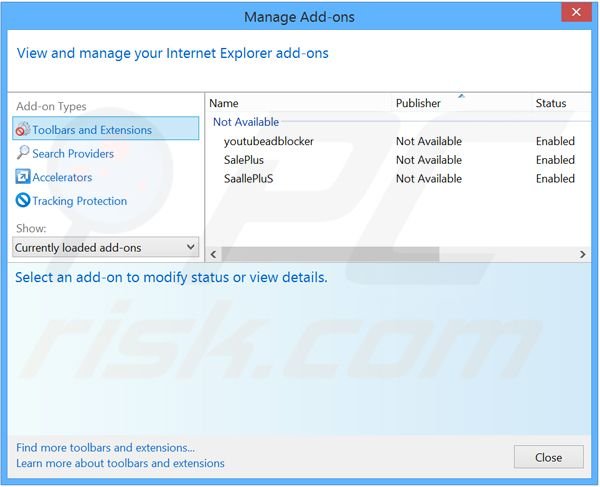 Rimuovere SpeedCheckApp adware da Internet Explorer step 2