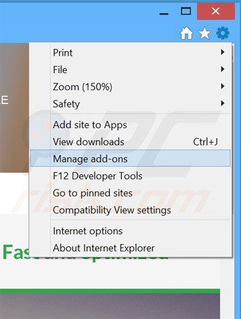 Rimuovere Unico Browser adware da Internet Explorer step 1