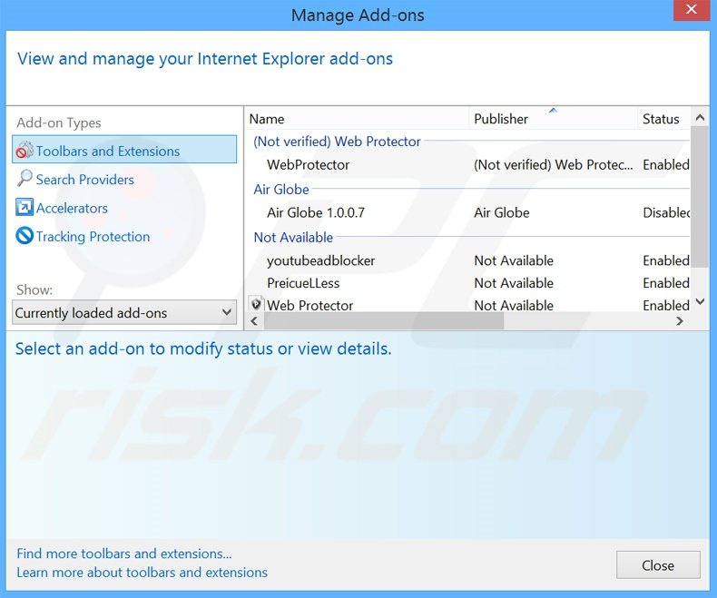 Rimuovere Dragon Branch adware da Internet Explorer step 2