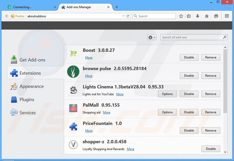 Rimuovere Hades adware da Mozilla Firefox step 2