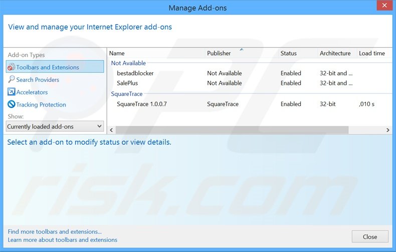 Rimuovere HQCinema Pro adware da  Internet Explorer step 2