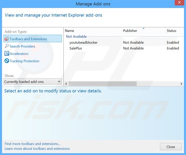 Rimuovere LinkWiz adware da Internet Explorer step 2